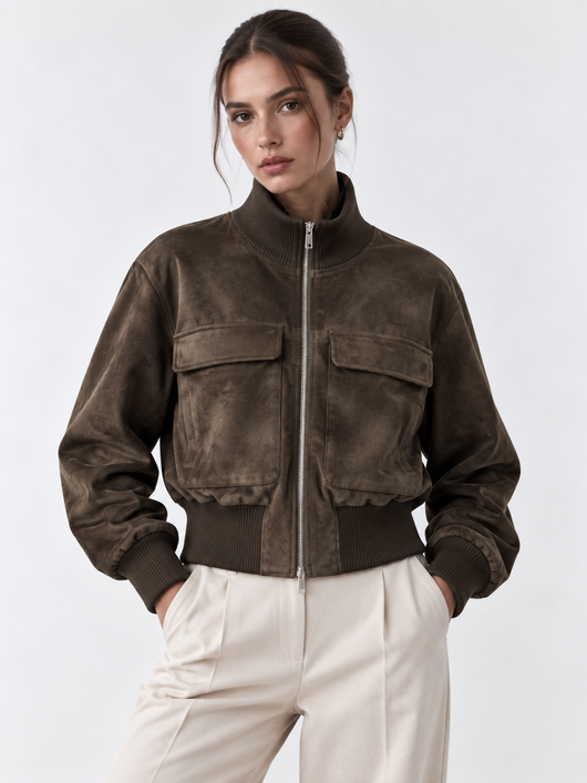 Faux Suede Jacket