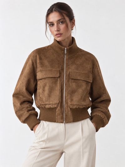 Faux Suede Jacket
