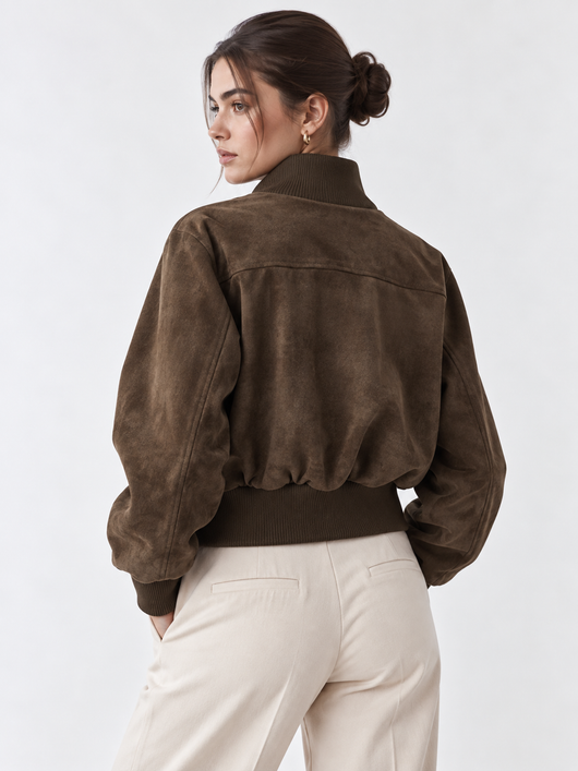 Faux Suede Jacket
