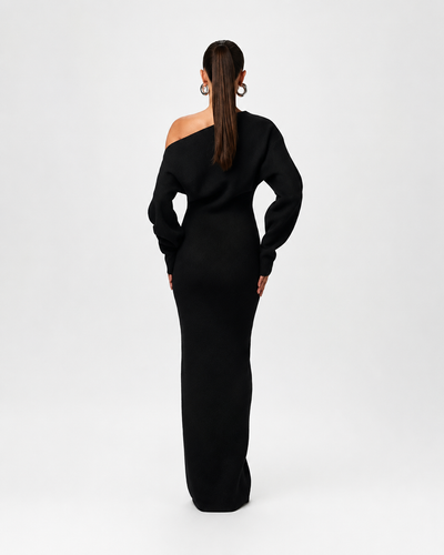 Knit Off-Shoulder Maxi